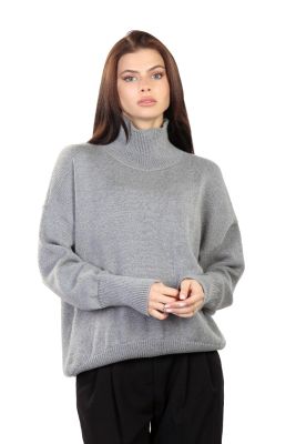 100% merino wool sweater in grey