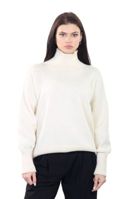 100% merino wool sweater in white