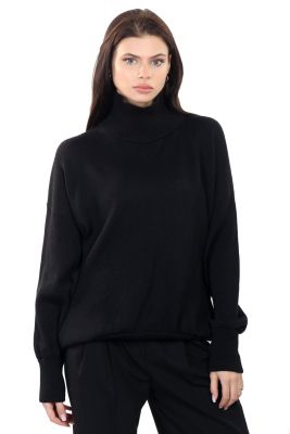 100% merino wool sweater in black