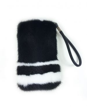 Phone case from mink fur