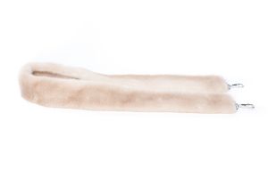 Belt from mink fur in beige