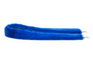 Belt from mink fur in blue 