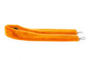 Belt from mink fur in orange