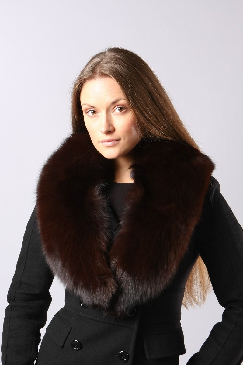 Fox Fur Clip Collar 