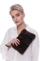 Handbag from mink fur (brown)
