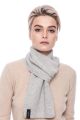 Cashmere and wool scarf grey 