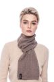 Cashmere and wool scarf brown 