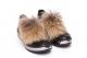 Shoe accessory fox raccoon