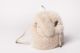 Backpack from fox fur (beige)