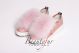 Shoe accessory fox fur in pink