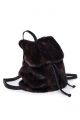 Backpack from mink fur in brown