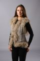 Classic vest from lama fur