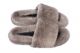 Slippers with mink fur in grey 