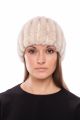 Knitted hat/scarf with mink Pearl
