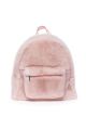 Backpack from mink fur in pink